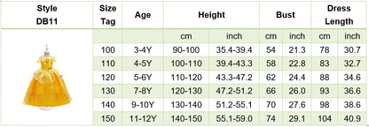 Girls Beauty and Beast Bell Costume Kids Summer Carnival 3 4 5 6 7 8 9 10 Years Dress Kids Princess Performance Cosplay Dresses