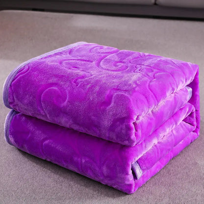 Soft Warm Solid Velvet Blanket Autumn Winter Warm Couch Bed Throw Blankets Home Decor Sofa Cover Bedding Bedspread Blanket