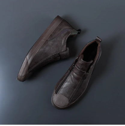 Men's Trendy Sneakers Leather Soft Sole Men Shoes Size 38-44