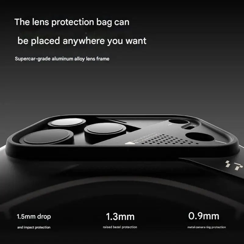 Frosted Mobile Phone Case for IPhone 17 Pro Max Luminous Translucent Full-Inclusive Anti-fall Magnetic Phone Case Gift