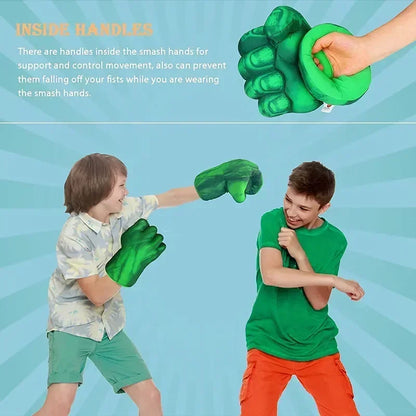 Accessories for Boys Girls Gift Superhero Hands for Kids Superhero Boxing Gloves Smash Fists Soft Plush Toys Cosplay Costumes