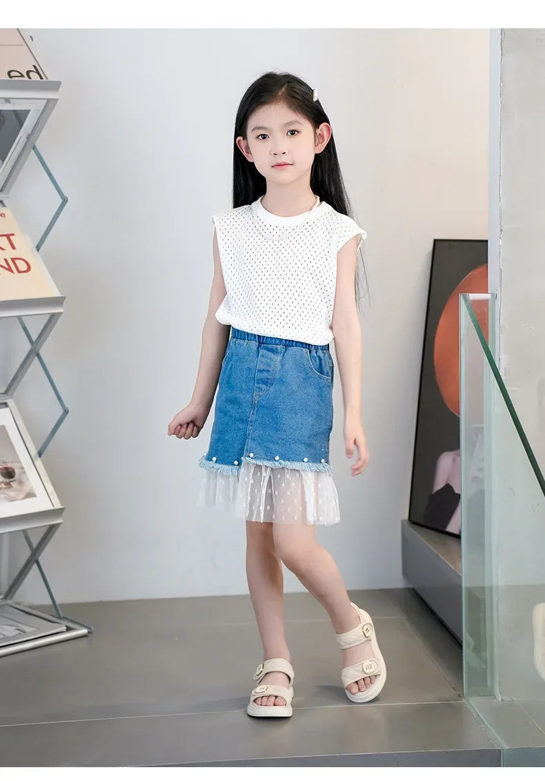 Kids Causal Sandals 2024 Thick Bottom Summer Toddler Girls Sandals Fashion Open-toe Children's School Black Sandals Versatile