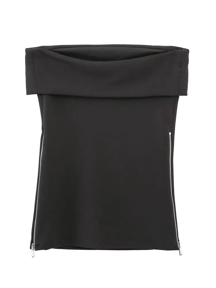 2025 Tube Top Women Off shoulder Corset Top Woman White Black Sexy Backless Tank tops Summer Sleeveless Bustier Top Woman