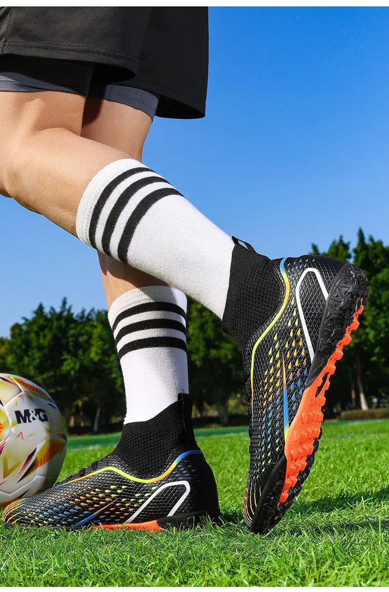 Soccer Shoes FG/TF Man Outdoor Training Football Boots Woman Sneakers Ultralight Non-Slip Sport Turf Soccer Cleats Large Size
