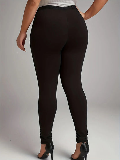 Women's leggings with lace patchwork and contrasting hollow out design