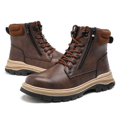 New Non Slip Work Shoes Men Work Boots Indestructible Safety Shoes Steel Toe Shoes Puncture-Proof Sneakers Male Footwear Shoes