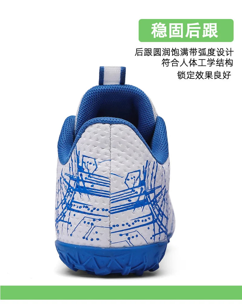 30-40# Personality Stylish And Comfortable Boys Girls Training Game Sneakers Indoor Outdoor Lawn Youth Student Soccer Shoes