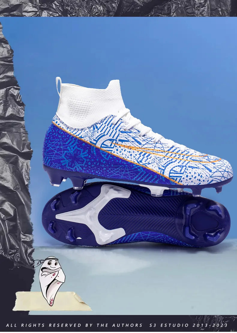 Hot-Selling Football Boots Men's Soccer Cleats TF/FG Wear-Resistant Training Shoes Outdoor Non-Slip Sneakers Size33-46