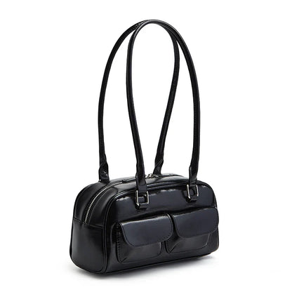 New Women's Bag Bowling Bag 2024 New Niche Joker Boston Bag Tote Bag Underarm Shoulder Bag