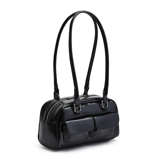 New Women's Bag Bowling Bag 2024 New Niche Joker Boston Bag Tote Bag Underarm Shoulder Bag