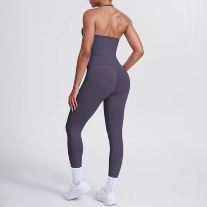 2 Piece Yoga Clothes Women Tracksuit Athletic Wear Pilates Fitness Suit Gym Workout Push Up Clothes Sports Bra Leggings Suit