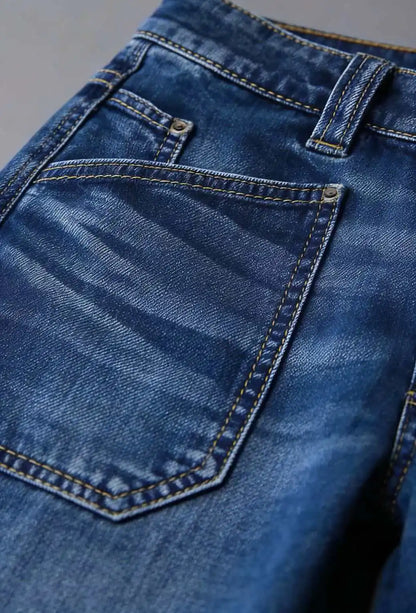 Vintage High Waist Baggy Wide Leg Jeans Casual Loose Denim Trousers