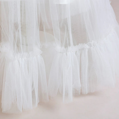 Summer Baptism Bridesmaids Girls Party Dresses Elegant Tulle Wedding Birthday Princess Prom Dress Girl First Communion Vestidos