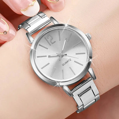 1/2/3PCS Simple Dial Women Quartz Watch Fashion Small Ladies Wristwatch Reloj Mujer Girls Clock Gift（Without Box）