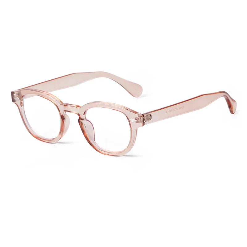 Fashion Transparent Blue Round Sunglasses Women Men 2024 Retro Rivet Tortoise Small Square Sun Glasses UV400 Lunettes De Soleil