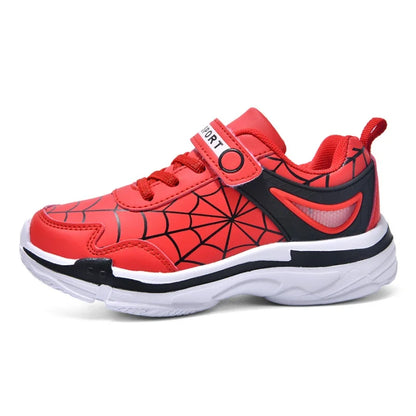 New children's shoes boys cartoon spider sneakers students casual light running shoes children's non-slip basketball shoes 26-38