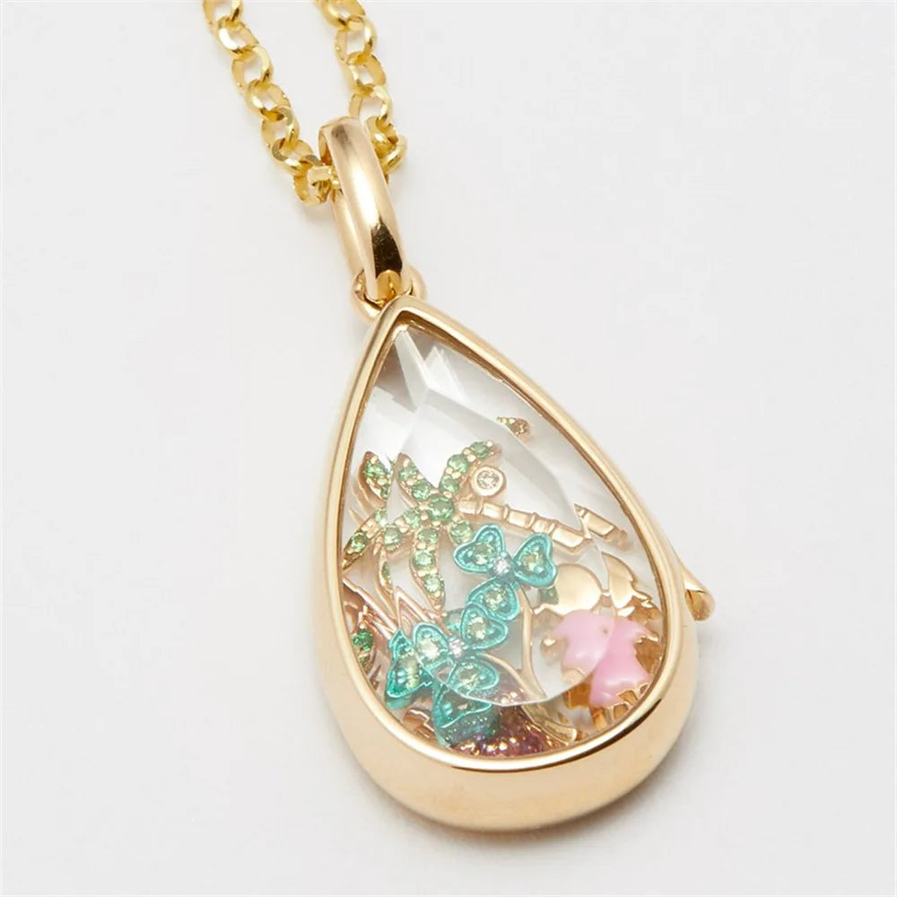 Open Pendant Necklace for Women Girls Simple Fashion DIY Accessory Necklace 2025 New Trendy Cute Choker Necklace Jewelry Gift