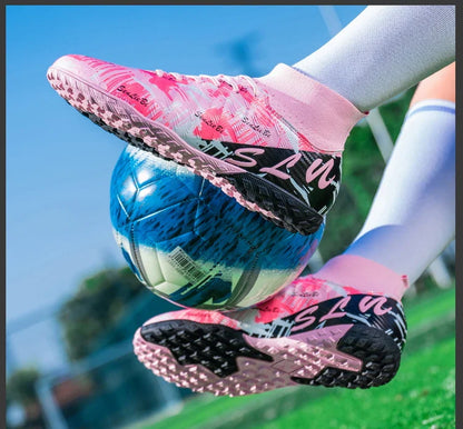 Size 34-46 Men FG/TF Football Boots Futsal Professional Unisex Kids Soccer Shoes Training Outdoor Boys Football Shoes Sneakers