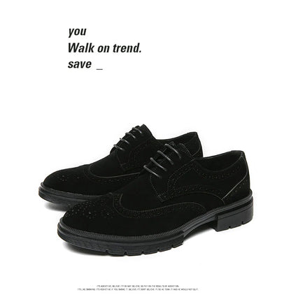 High Quality Brogues Classic Casual Business Shoes Men Fashion Wedding Social Office Leather Shoes For Men Formal Carving Shoes