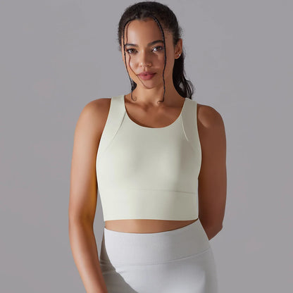 Nylon Sexy Women's Sports Bra Top Women Tight Elastic Gym Sport Yoga Bras Crop Top Yoga Clothes Stretch Women Sports Underwear