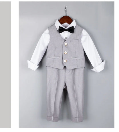 Boys Suit For Wedding 1Year Baby Kids Photograph Suit Children Formal Ceremony Tuxedo Dress Child Party Performance Costume