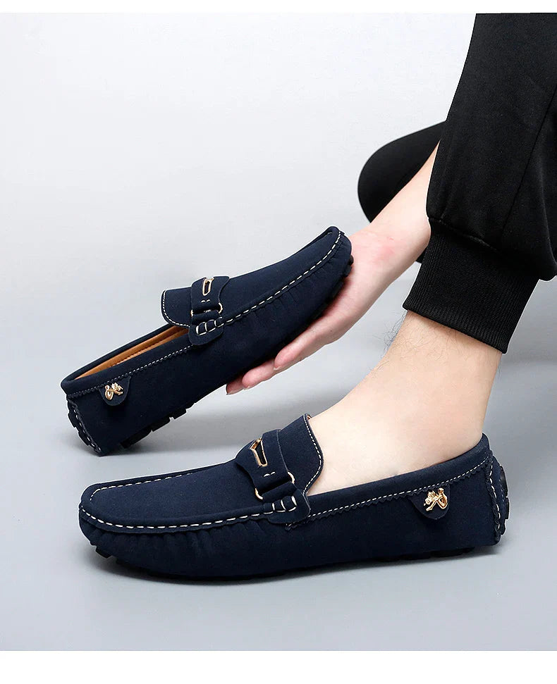 48 Extra Large Size Frosted Couple Style Halloween Gift 2025 Autumn New Beanie Shoes British Style Slip-On Lazy Men's Shoes Driving Lightweight Non-Slip Casual Leather Shoes