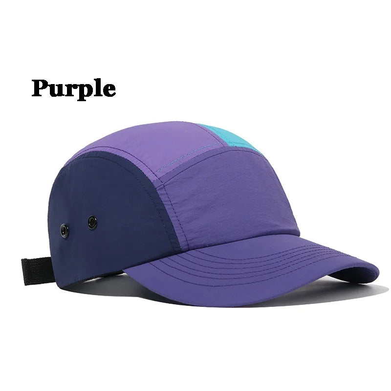 Fashion Adjustable Hat 5 Panel Cap Quick Dry Cap Snapback Hats Unisex Baseball Caps Sun Hats
