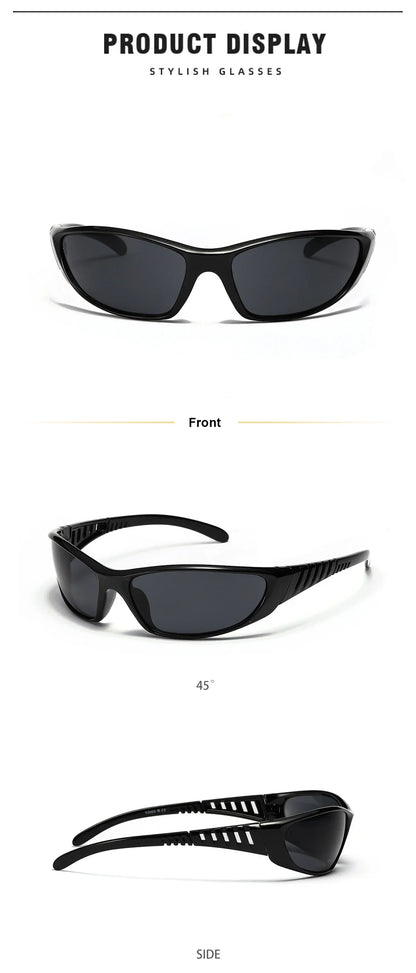 Silver Sunglasses Color Hollowed Out Future Sense Of Technology Hot Girls Net Red Sunglasses Women Sunglasses Trendy Men