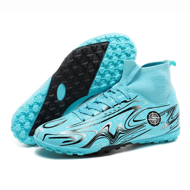 Children Professional Soccer Boots Non-slip Kids Football Shoes Outdoor Sock Boys Sport Futsal Match Training Sport Sport Sneake