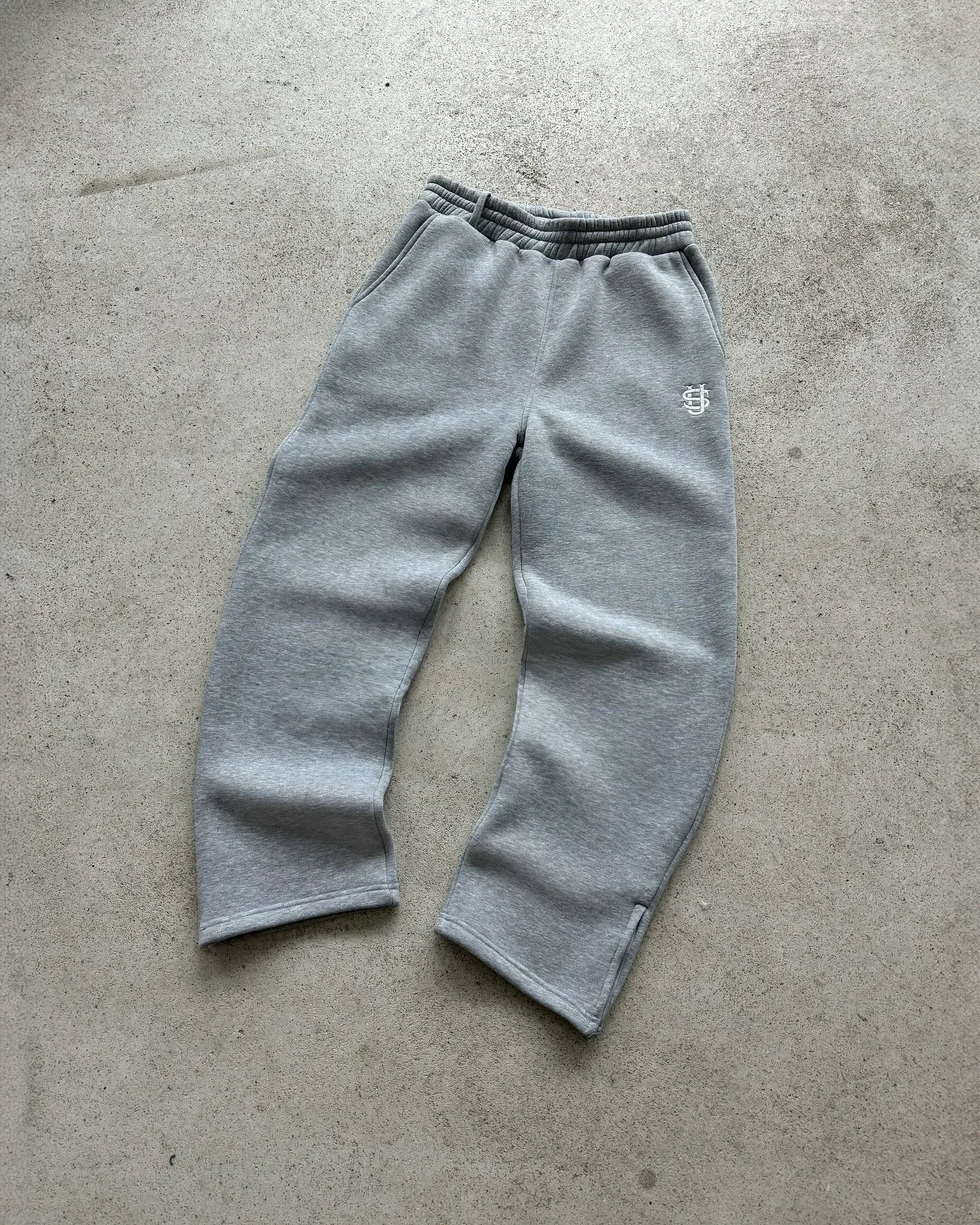 Embroidered sweatpants two-piece set Y2K clothing men's hip-hop oversized sweatpants casual zipper hoodie