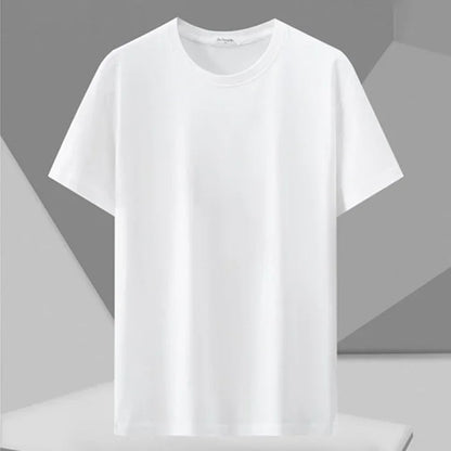 Men's Printed T-shirt Plus Size Black Tops 110-180kg 5XL 6XL 7XL 100% Cotton Loose Oversized Tees Big Size Men Clothing 티셔츠