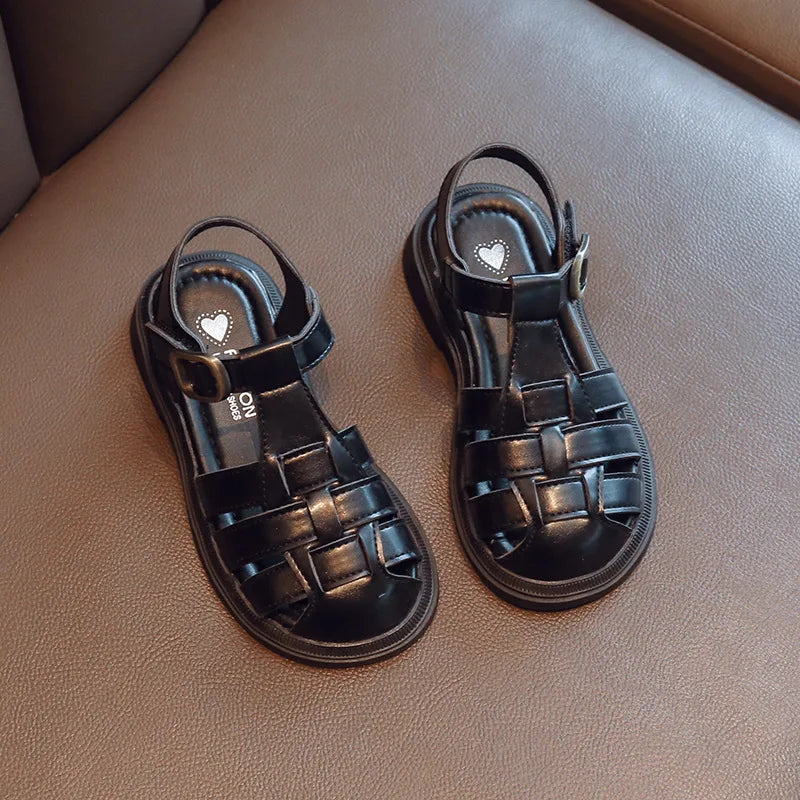 2025  New Summer Princess Sandals For Women's Kids Soft Sole Roma Single Shoes Children's Fashionable Outdoor Footwear