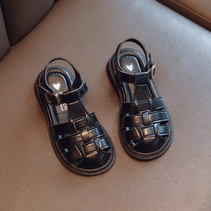 2025  New Summer Princess Sandals For Women's Kids Soft Sole Roma Single Shoes Children's Fashionable Outdoor Footwear