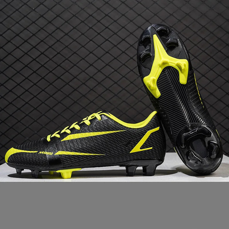 New Outdoor Men Soccer Shoes Adult Cleats Long Spikes Football Boots Training Sport Footwear Sneakers Non Slip Training Unisex
