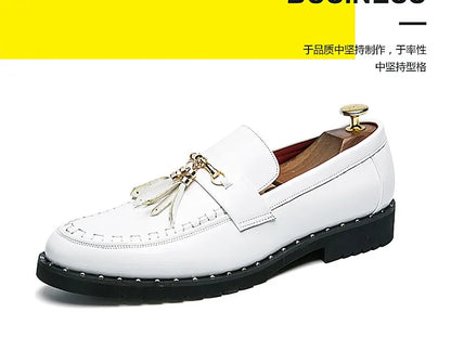 Luxury Red Patent Men Formal Shoes Leather Designer Tassels Mens Oxford Shose Fashion Wedding Men Dress Shoes sapato social