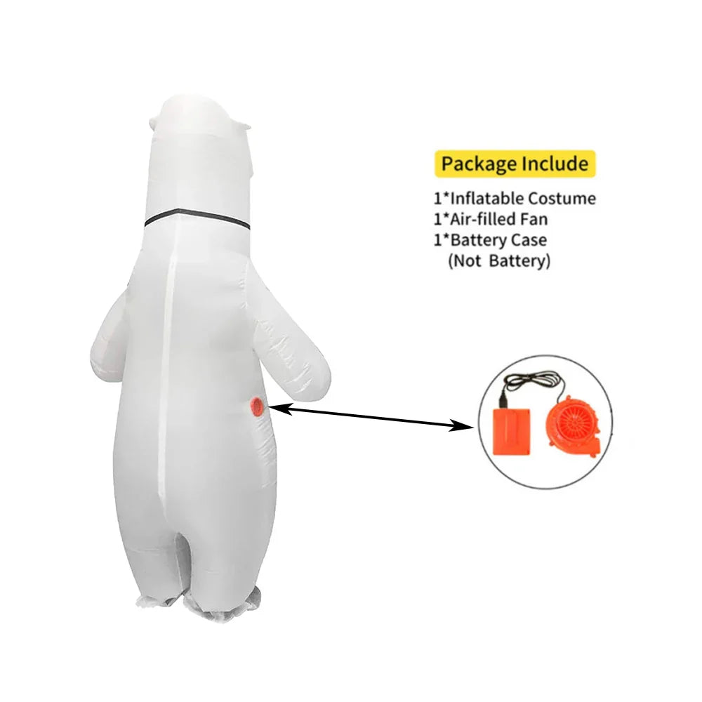 Polar bear Inflatable Costumes Adult Blow up Cosplay Party Festival Christmas Halloween Suit
