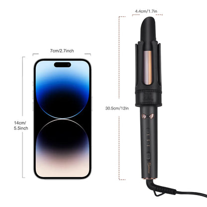 Electric Curling Iron Automatic 32mm Large Wave Lazy Person’s Temperature-Controlled Hair Curler EU Standard