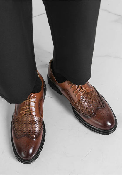 Men's Dress Shoes Fashion Brogues Social Shoe Male High Quality Business Leather Men's Formal Shoes Wedding Formal Shoes For Man