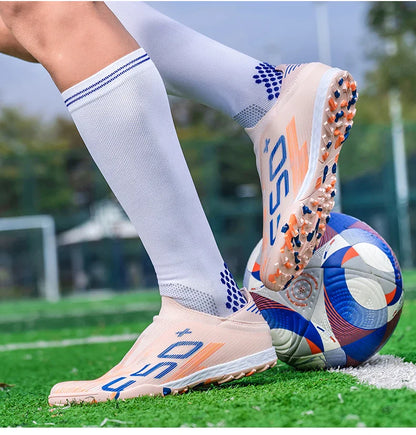 New Men's Soccer Shoes Grass Football Boots Ultralight Sport Comfortable Indoor Cleats Non Slip Fg Turf Futsal Adult Non-Slip