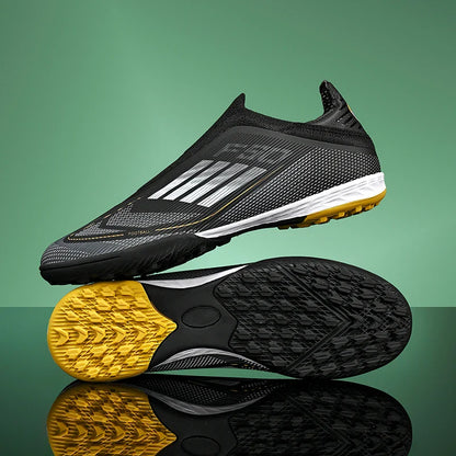 New Men Football Boots Outdoor Sport Training Soccer Shoes Match Boys Adult Cleats Breathable Non Slip Long Spikes Comfortable