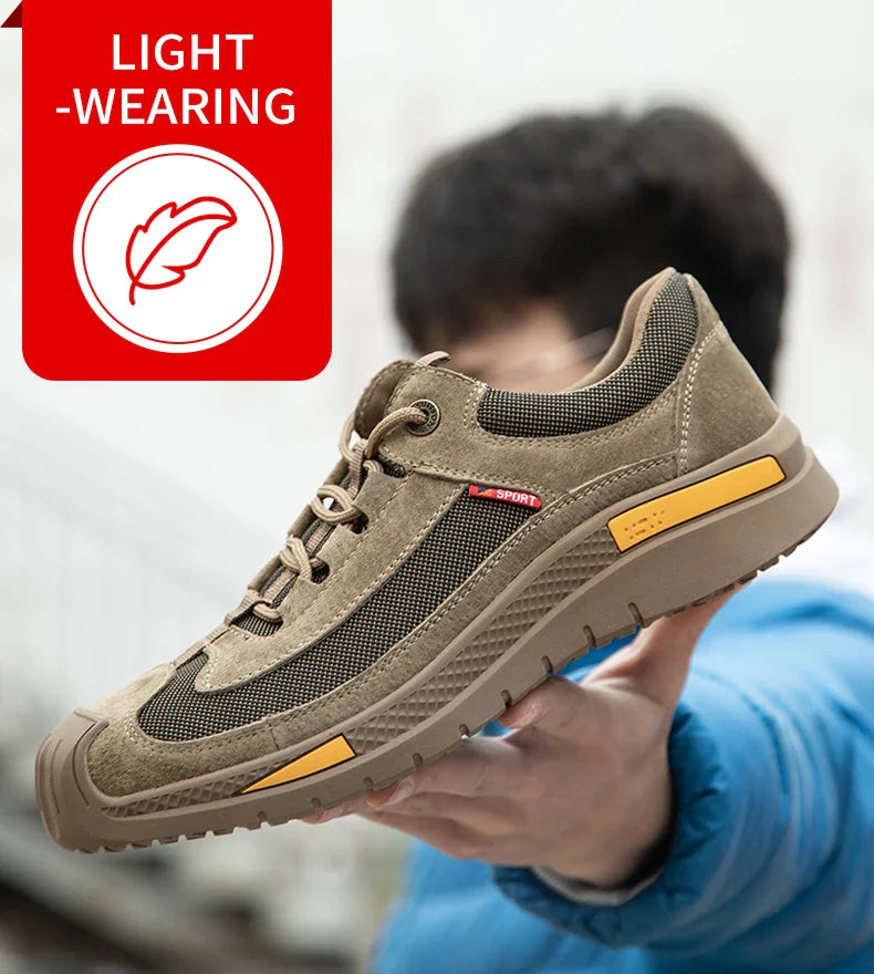 Man Safety Shoes Puncture-Proof Work Sneakers Lightweight Work Shoes Men Steel Toe Shoes Safety Boots Indestructible Shoes