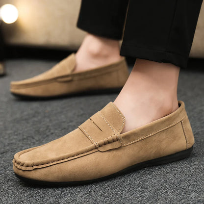 Men Loafers Soft High Quality Spring Autumn Shoes Men Casual Shoes Warm Slip on Flats Driving Shoes