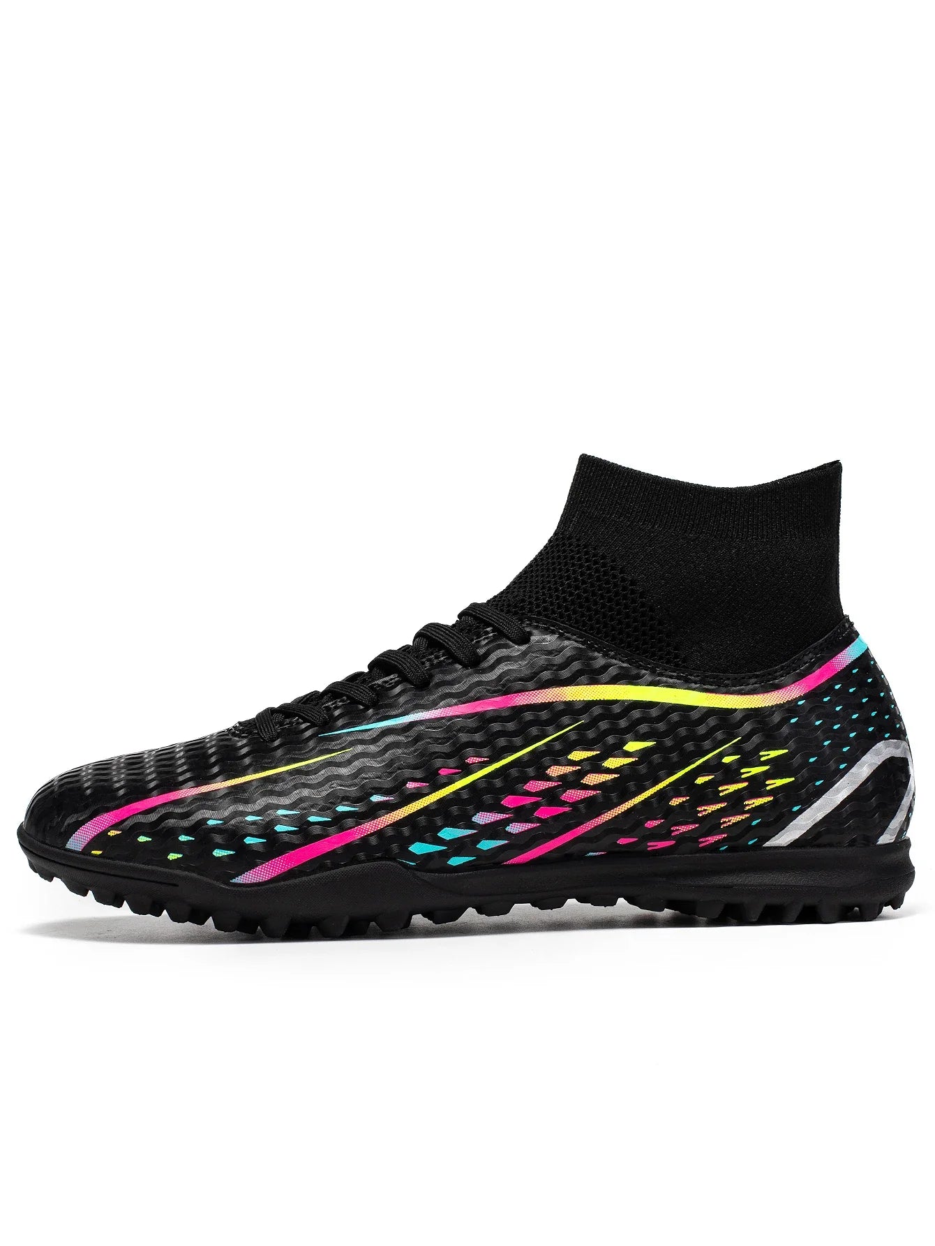 Classic TF Turf football shoes PU Fabric Comfort Upper Rubber Abrasion Resistant Sole Unisex Kids Sports Sneakers