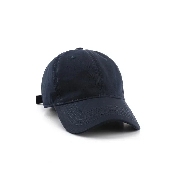 Simple Baseball Caps Spring Summer Sun Protective Caps Cotton Cloth Unisex Baseball Caps  Solid Color