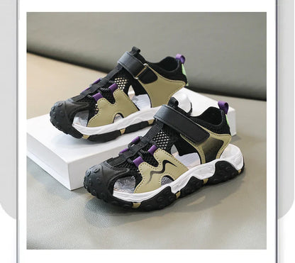 Children Sandals Summer Boys Barefoot Shoes Outdoor Water Sneakers Non-slip Fashion New Sports Sandals for Boy 4-12 Years