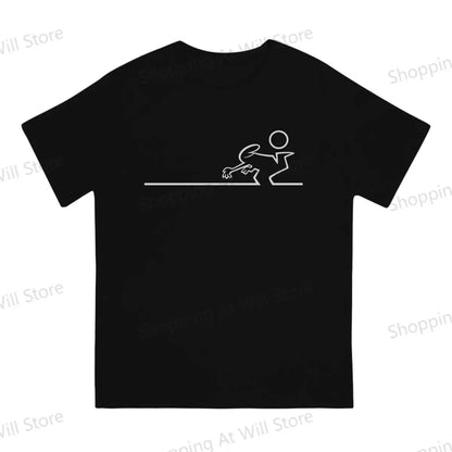 men's and women's casual T-shirts La Linea The Line Osvaldo Cavandoli TV Round neck short sleeved T-shirt Street Clothing S-6XL