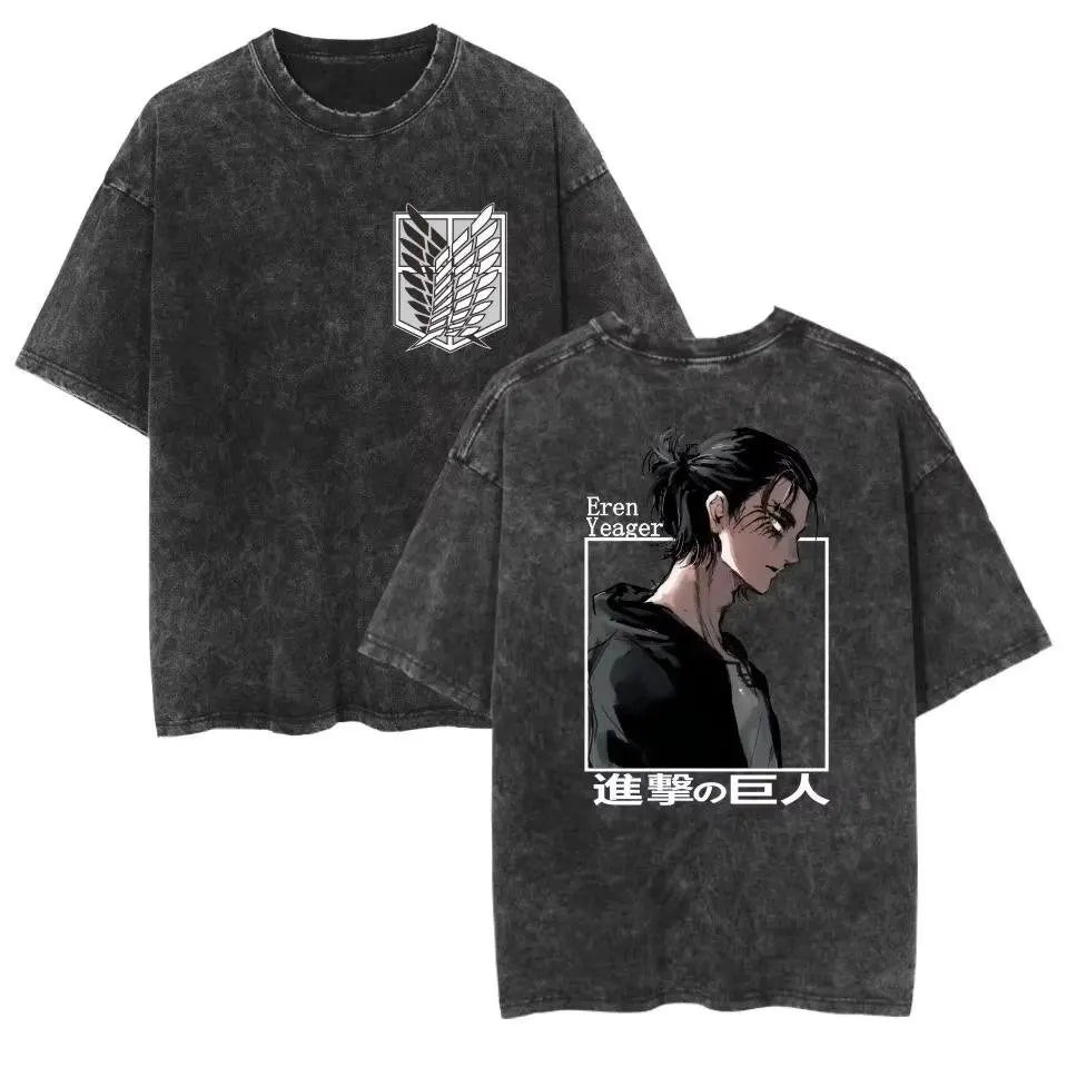 T-shirt Man Women Short Sleeve Tee Streetwear Oversized Anime Print Casual Tops Summer Y2k