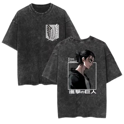 T-shirt Man Women Short Sleeve Tee Streetwear Oversized Anime Print Casual Tops Summer Y2k