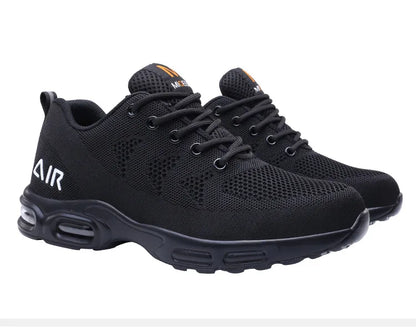 Safety Footwear Men Work Boots Lightweight Air Cushion Sneakers Puncture-Proof Work Shoes Indestructible Male Steel Toe Shoes