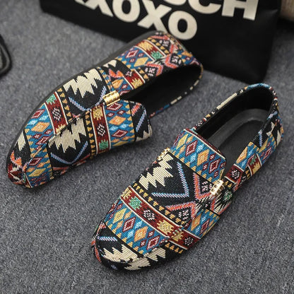 Summer Outdoor Men's Casual Shoes Breathable Man Loafers Lazy Shoes Comfortable Walking Sneakers Non-slip Flats Driving Shoes